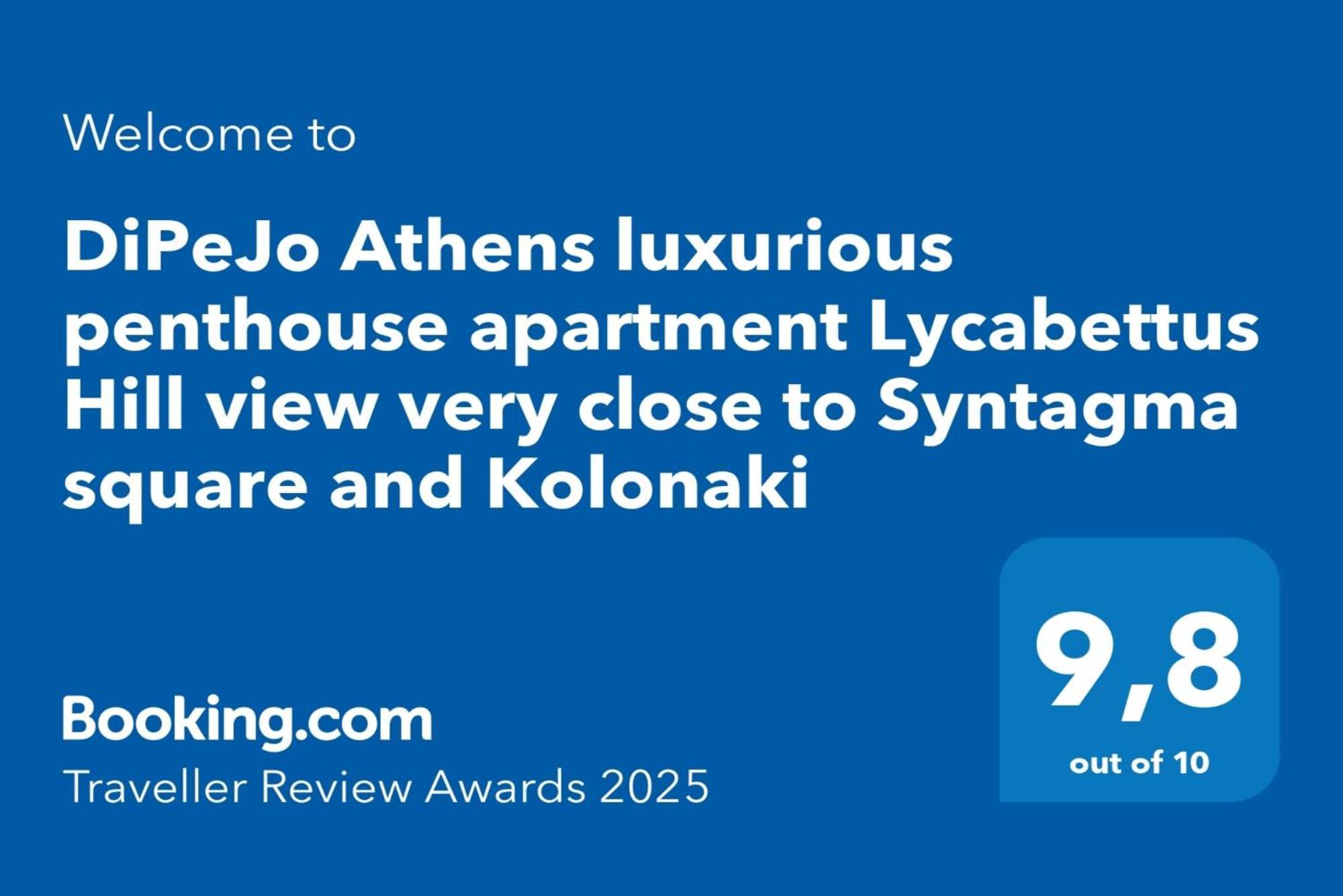 Dipejo Athens Luxurious Penthouse Apartment Lycabettus Hill View Very Close To Syntagma Square And Kolonaki Exteriör bild